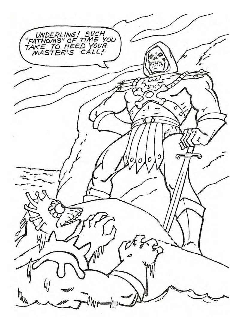 Masters of the Universe 1982 Coloring Book PDF DIGIFILE - Etsy
