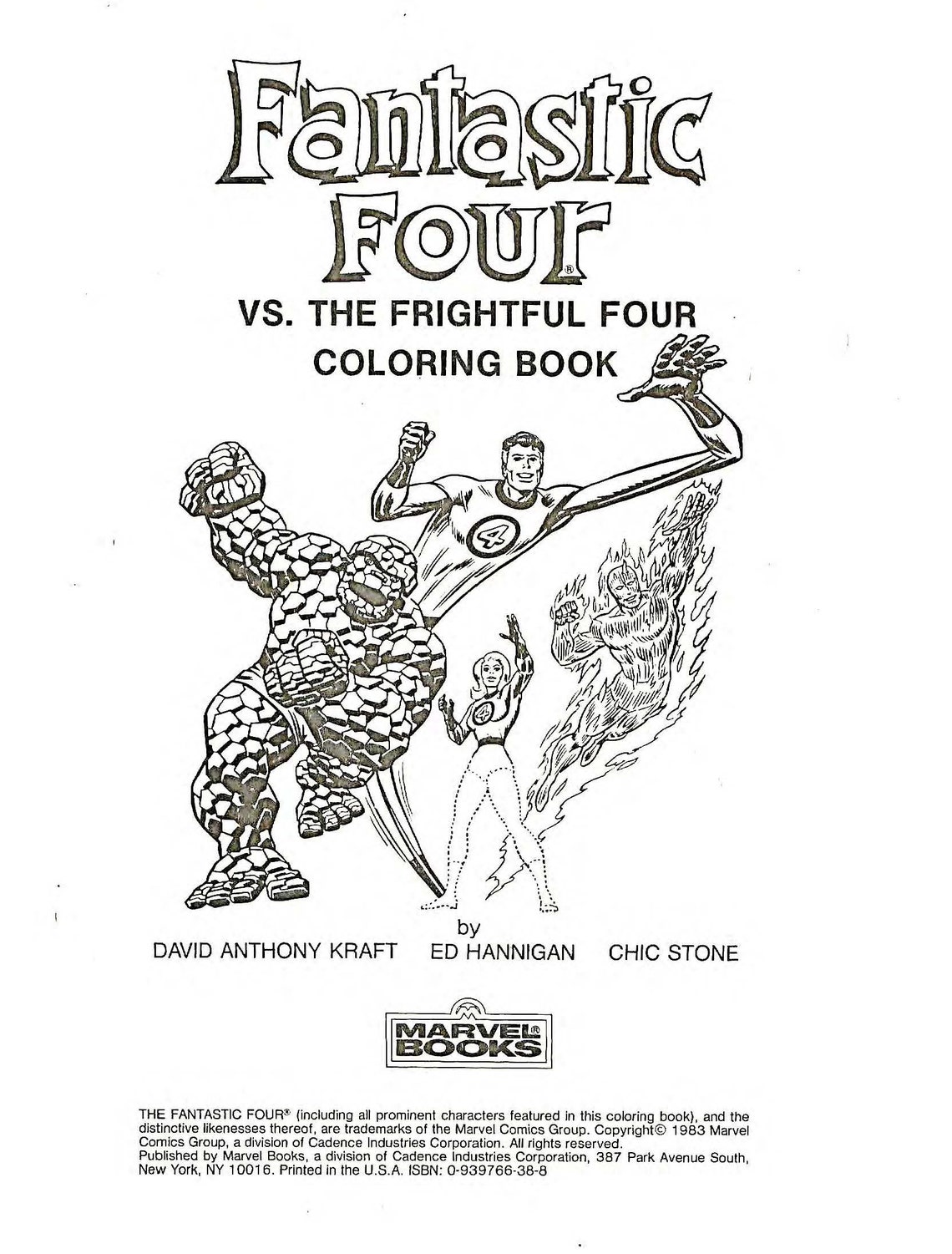 Four Color Book Fantastic Four Coloring Book 1983 PDF DIGIFILE - Etsy