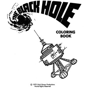 The Black Hole Coloring Book 1002 3 1979 PDF DIGIFILE - Etsy