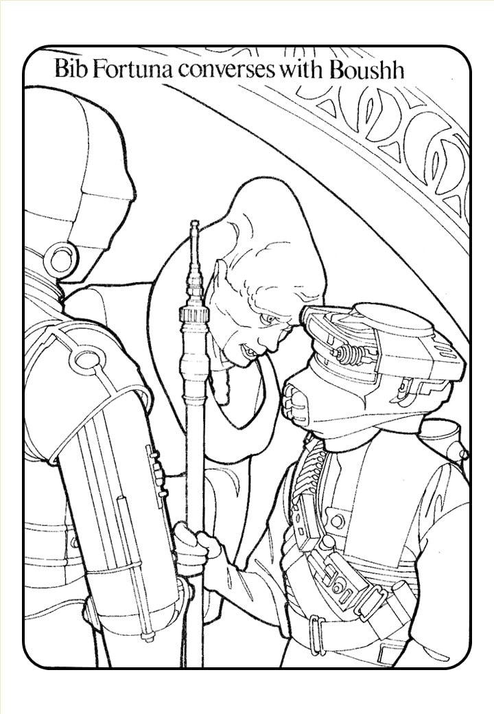 STAR WARS RETURN OF THE JEDI 塗り絵2冊セット ① Star Wars Return of the Jedi Coloring Book 19350 1984 PDF