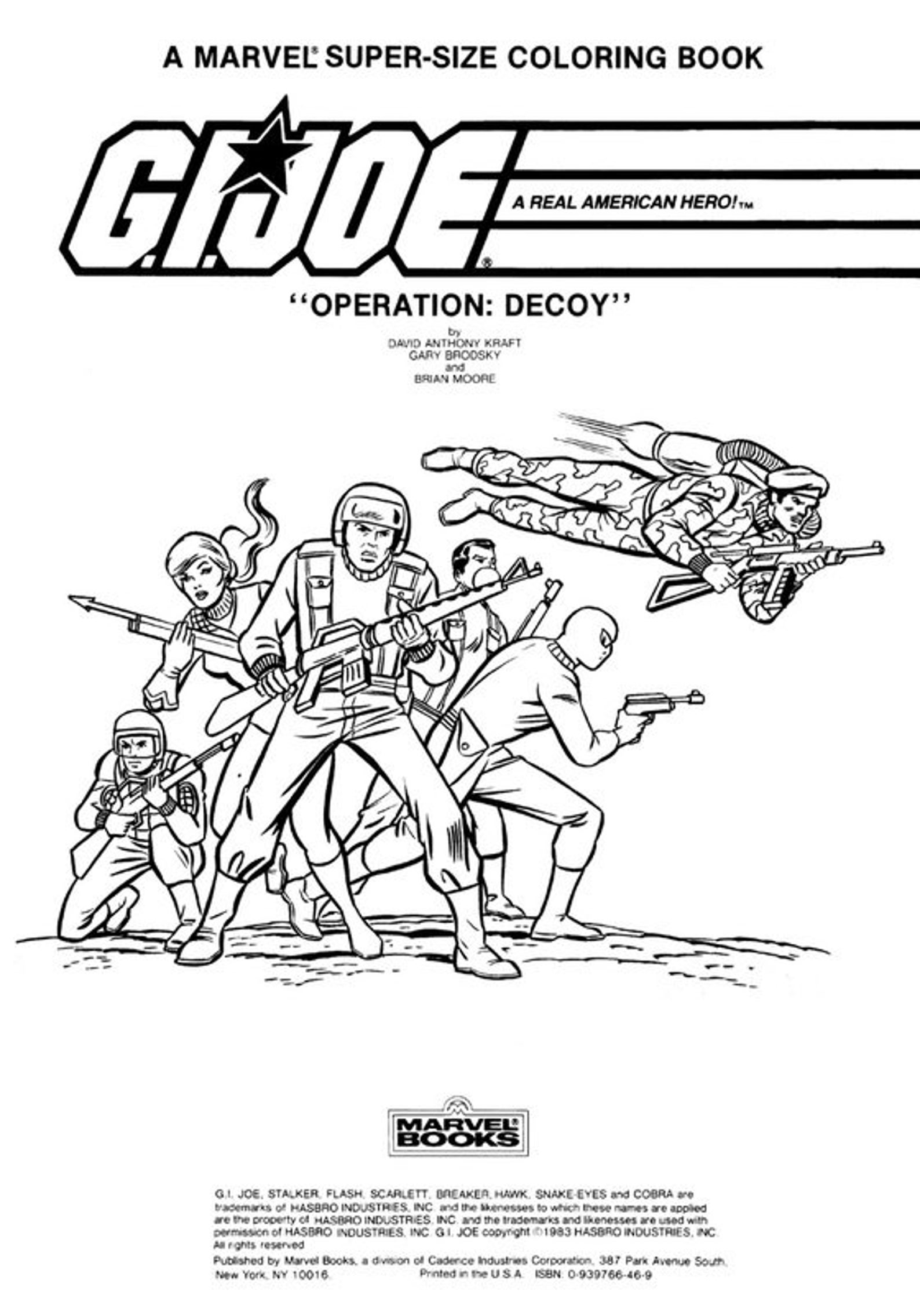 GI Joe Operation Decoy Giant Coloring Book 1983 PDF DIGIFILE Etsy