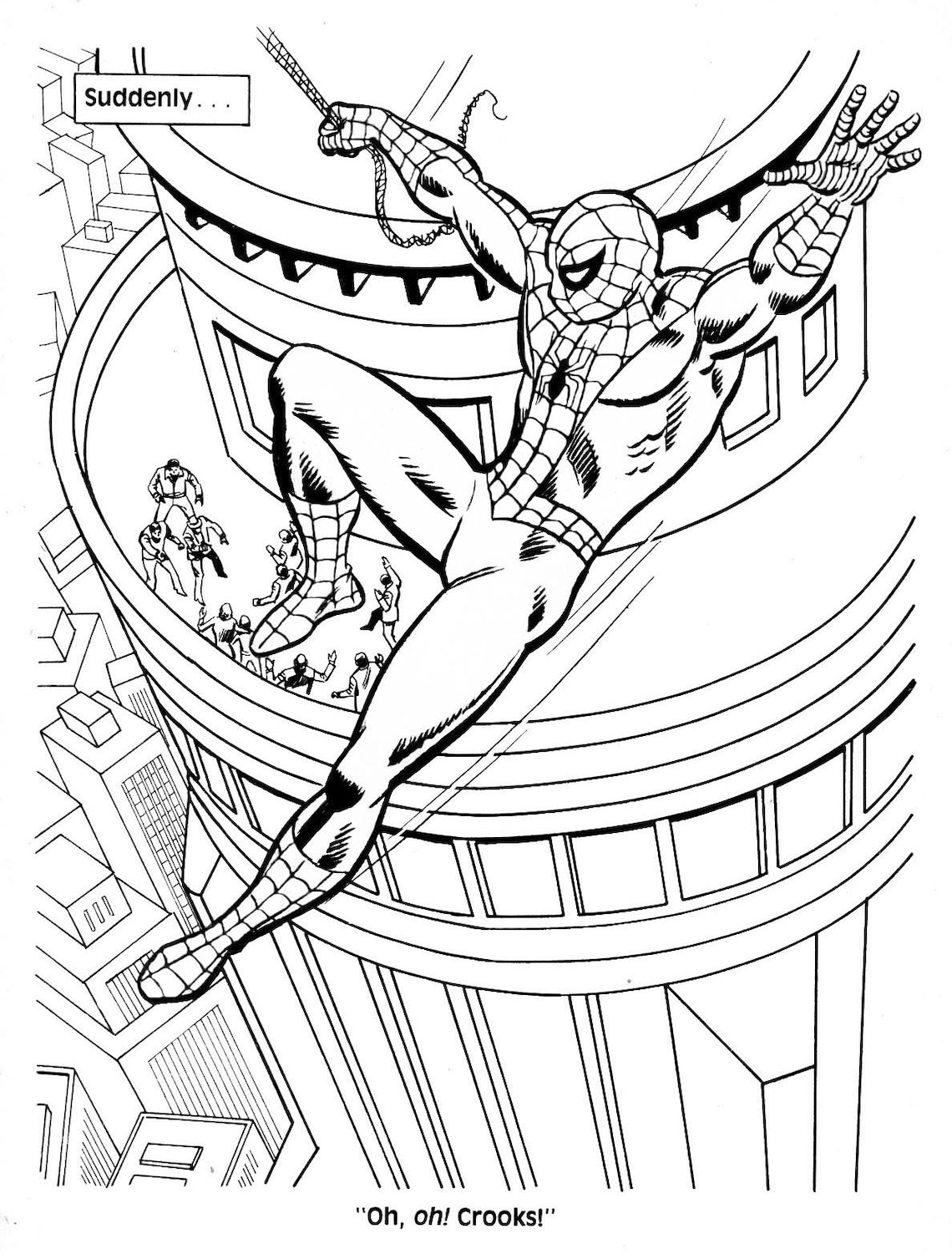 Spiderman Unmasked 1983 Coloring Book PDF DIGIFILE - Etsy