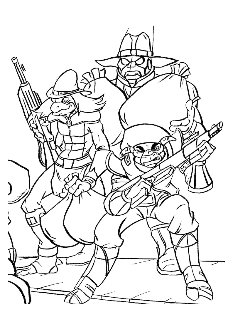 Bravestarr Billy the Droid 1987 Coloring Book PDF DIGIFILE - Etsy