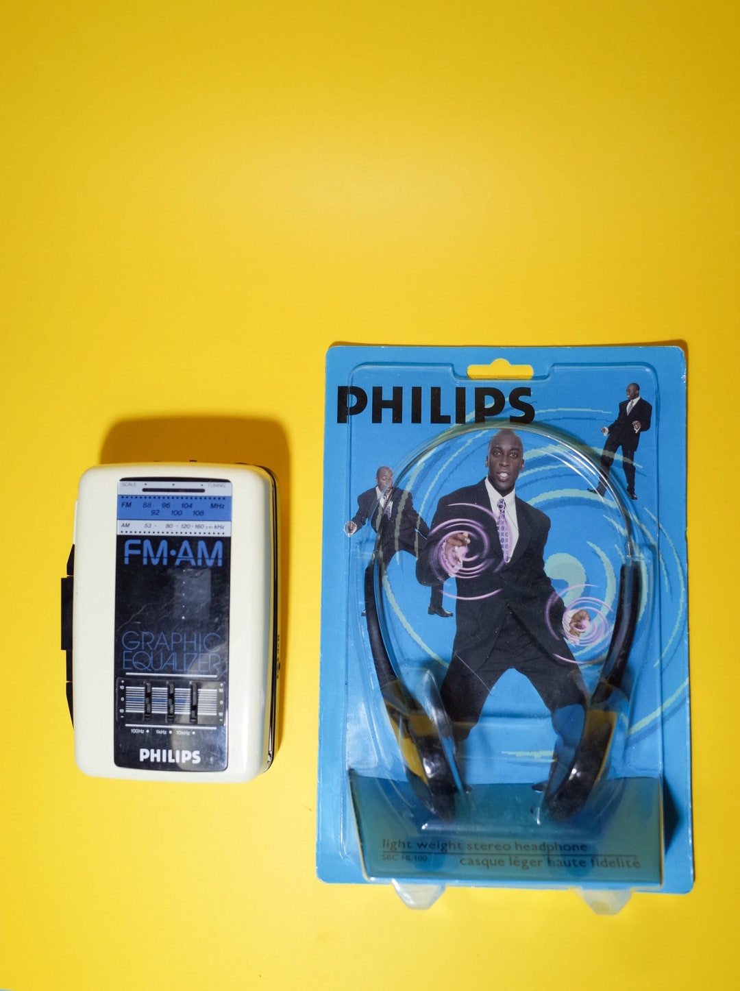 Vintage Philips AQ6681 is a Portable Stereo Radio Cassette Player Introduced in the 90s