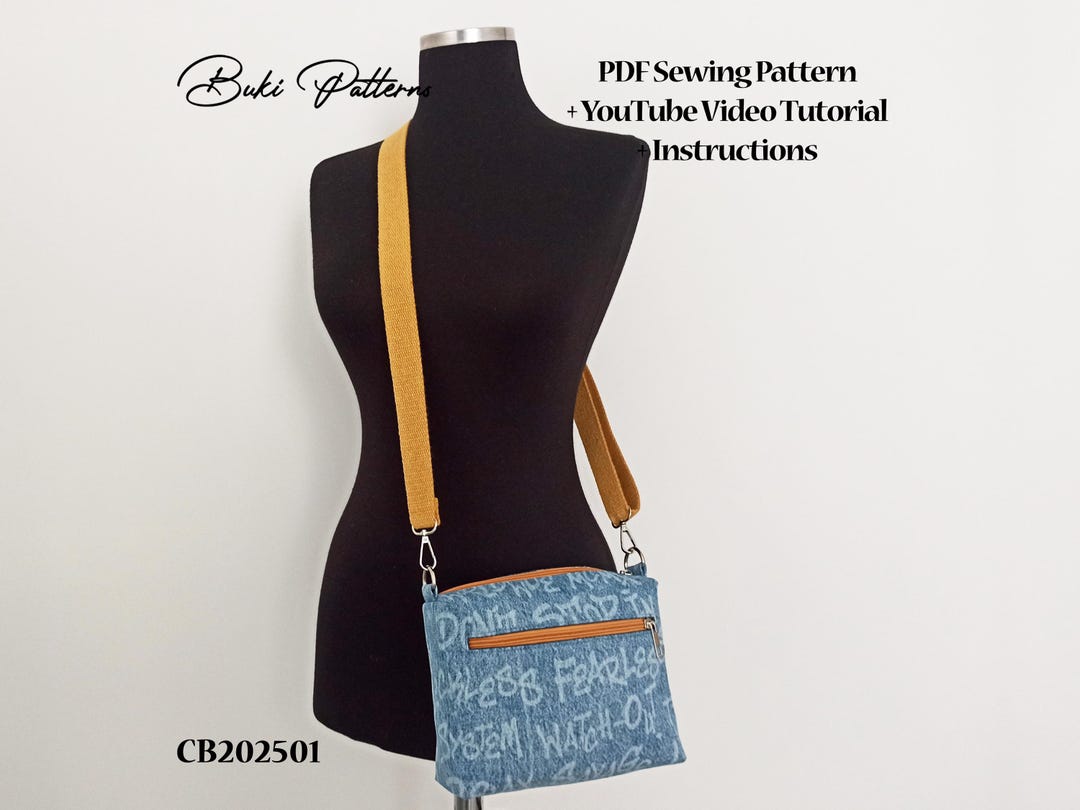 Crossbody Bag Sewing Pattern PDF – Printable Small Purse Pattern ...