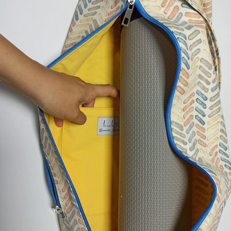 Yoga Mat Bag Easy Printable Pattern Pilates Mat Bag Template Etsy