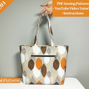 Zipper Tote Bag - Etsy