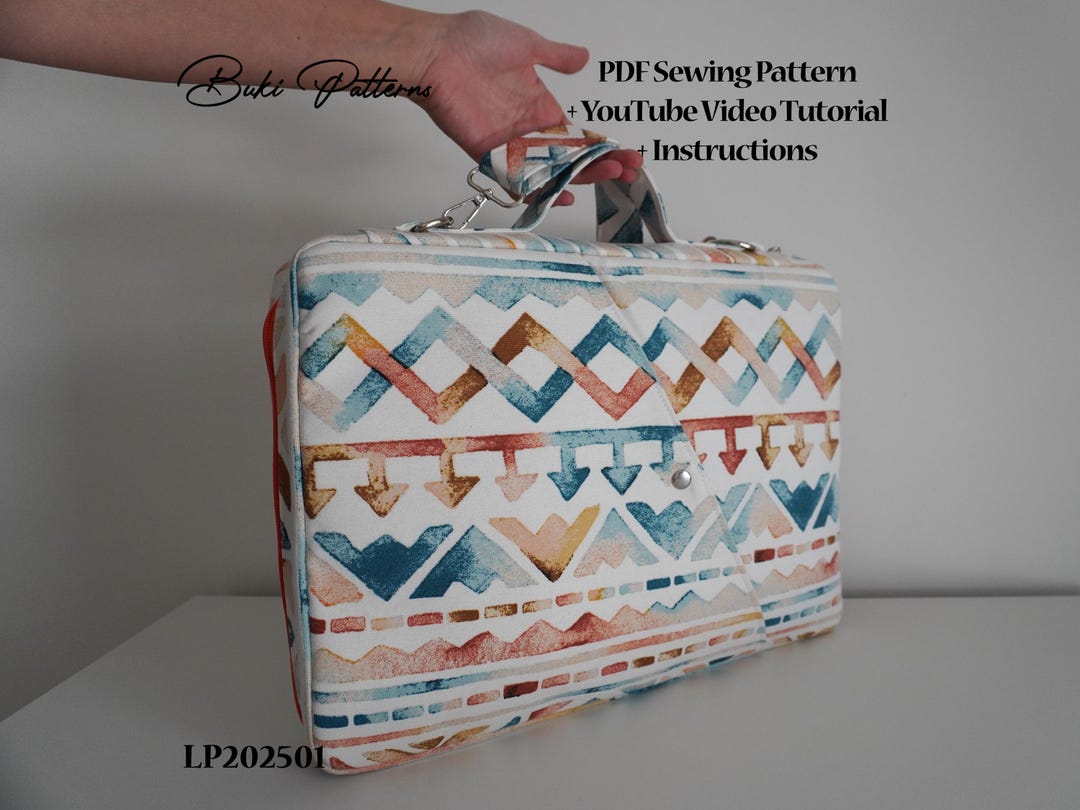 15" Laptop Bag PDF Sewing Pattern With Video Tutorial (a1/a4/letter) - Etsy