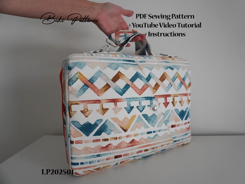 15" Laptop Bag PDF Sewing Pattern With Video Tutorial (a1/a4/letter) - Etsy