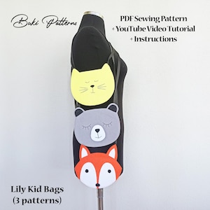 Filz Mädchen Taschen Schnittmuster, Kinder Tasche Schnittmuster, einfache kleine Tasche Schnittmuster & Anleitung (für A4,Letter Größe)