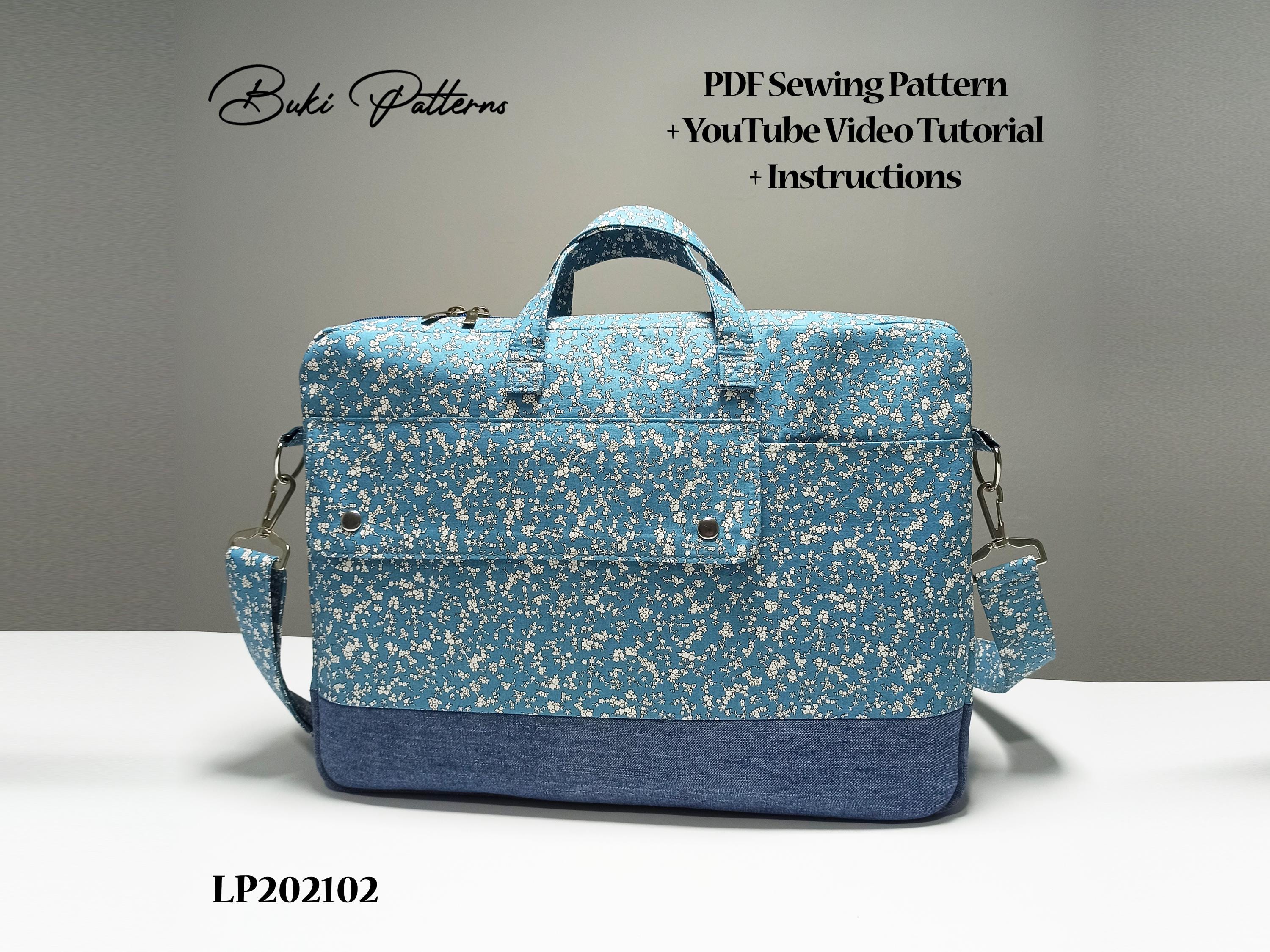 15" Laptop Bag PDF Sewing Pattern With Youtube Video Tutorial (for A4 ...
