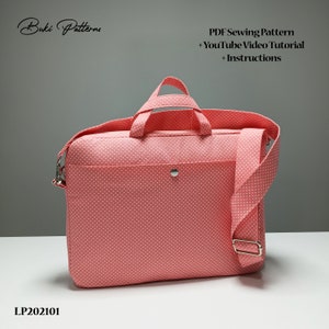 13 Laptop Bag PDF Sewing Pattern With Video Tutorial, Easy Laptop Bag ...