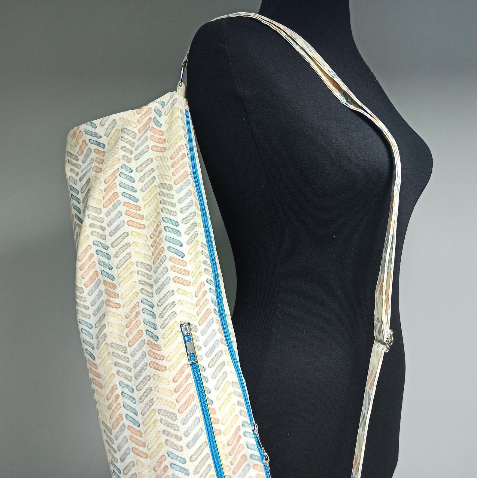 Yoga Mat Bag Easy Printable Pattern Pilates Mat Bag Template Etsy