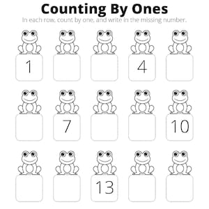 12 Printable Counting by Ones, Twos, Fives & Tens Worksheets in PDF