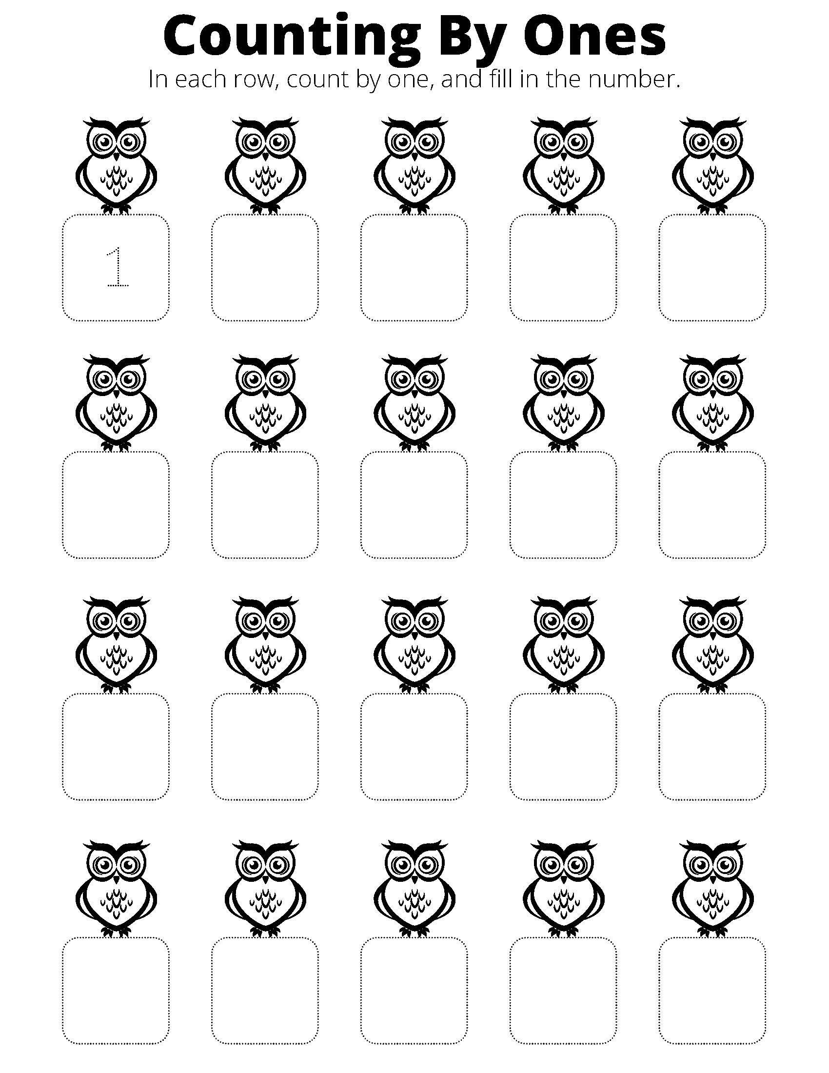 12 Printable Counting by Ones, Twos, Fives &amp; Tens Worksheets in PDF - Etsy