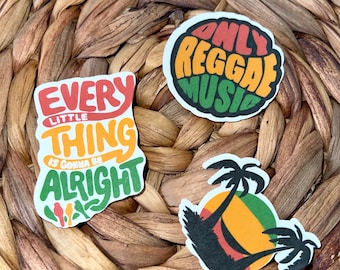 Reggae and Jamaican Stickers | Motivational Quote Sticker | Jamaican Quote