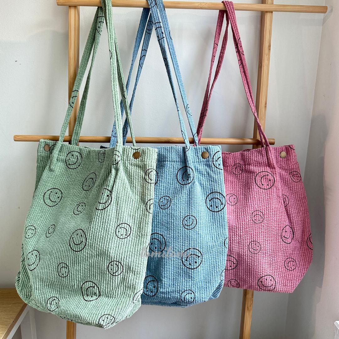 Green Corduroy Tote - Etsy