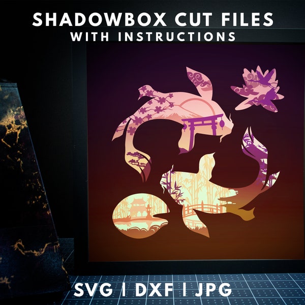 Japanese Shadow Box Svg Template, Japanese Themed Light Box Svg, Mount Fuji Layer Cut Shadowbox Svg, DIY Square Shadow Box Cricut Silhouette Japanese Shadow Box Svg Template, Japanese Themed Light Box Svg, Mount Fuji Layer Cut Shadowbox Svg, DIY Square Shadow Box Cricut Silhouette