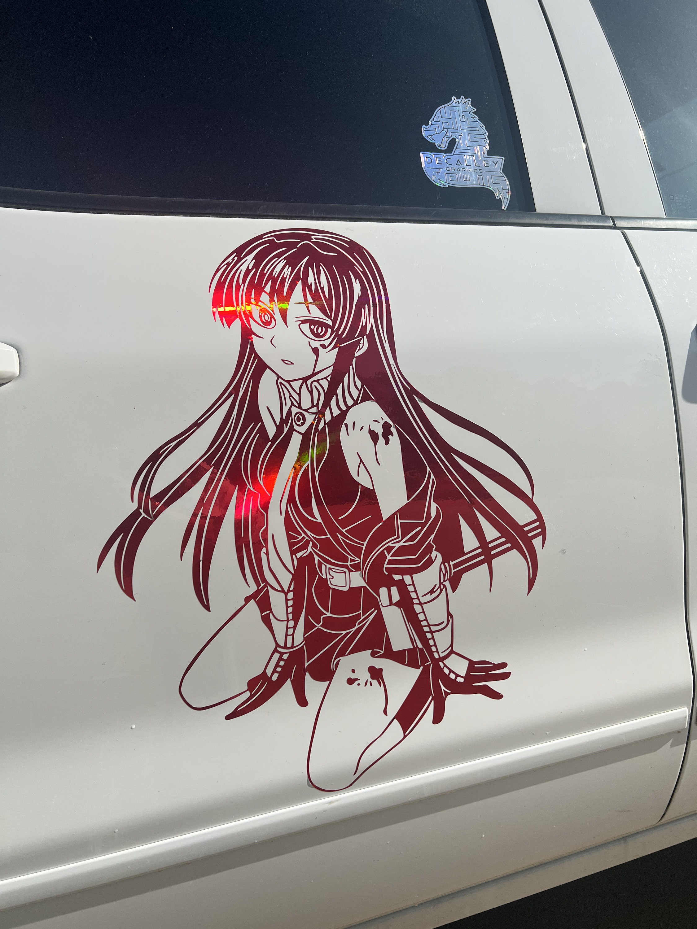 EARLFAMILY 51034 Nezuko Car Stickers Anime Demon Slayer 3D Tear Windows  Decals  eBay