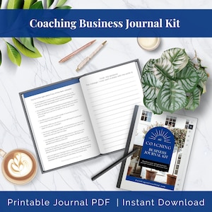 Coaching Business Planner Printable, Life Coach Template, Wellness Journaling Kit, Coaching Biz Start Up, Goal Setting Health Coach Workbook