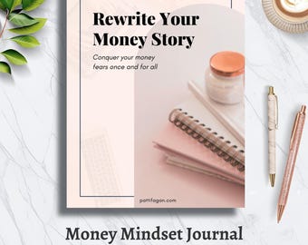 Money Mindset Journal Self-Reflection Gratitude Printable Guided Journaling Prompts