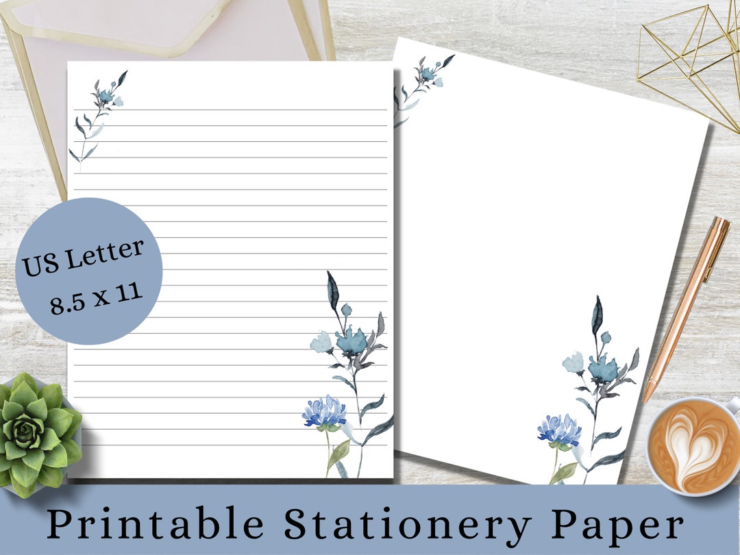 Stationery Paper, Printable Writing Paper, Printable Letter Paper