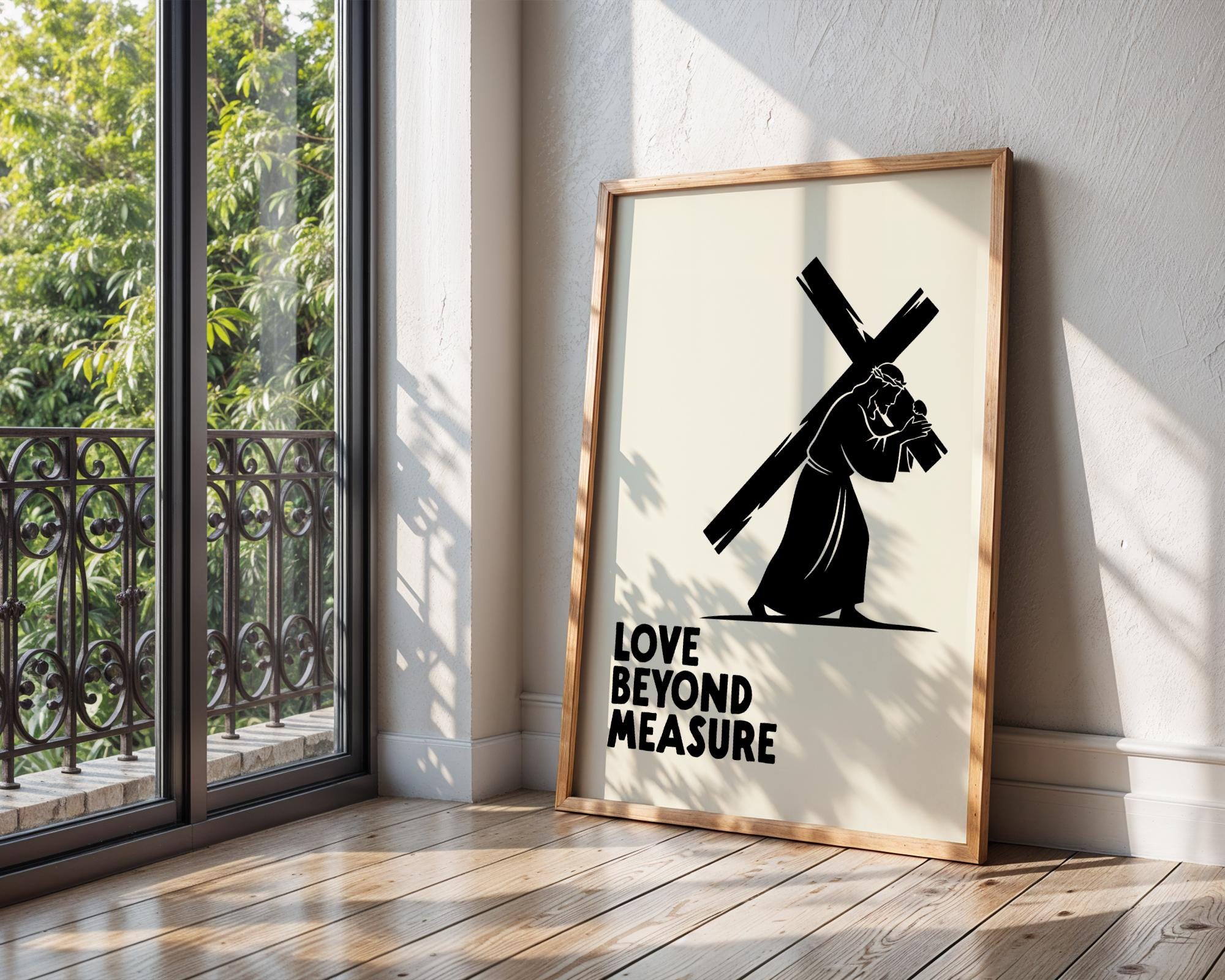 Trendy Christian Wall Art Minimalist Jesus Bible Digital Print Modern ...
