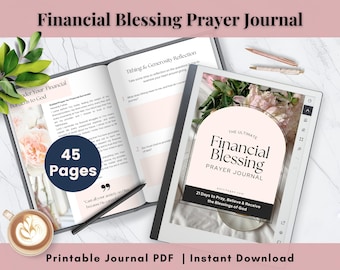 Financial Blessing Prayer Journal: Christian Women's Bible Study (PDF Download)