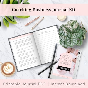 Coaching Business Planner Printable, Life Coach Template, Wellness Journaling Kit, Coaching Biz Start Up, Goal Setting Health Coach Workbook