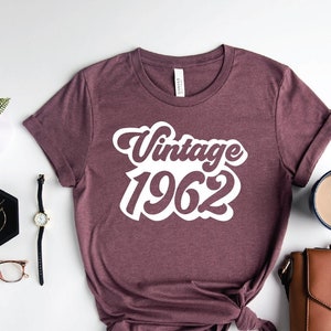 Vintage 1962 Shirt, 60th Birthday Shirt, 60th Birthday Gift For Women, 60th Birthday Gift For Men, Turning 60 Birthday T, Diamond Birthday T