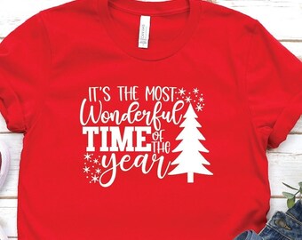It's The Most Wonderful Time of the Year Shirt, Christmas is The Most Wonderful Time Shirt, Christmas Family Couple Shirts