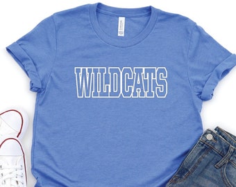Wildcats Team Shirt: School Spirit Tee, Mascot Fan Shirt