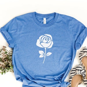 Rose Shirt, Flower Shirt, Women’s Shirts, Rose Lover Shirt, Rose Graphic Tee, Wildflower T, Botanical T, Gardening T, Custom T