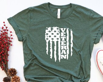 American Veteran Shirt, USA Flag Shirt, Veteran T, Patriotic American Shirt, Fourth Of July Tee,  Independence Shirt, Veteran Day Gift,