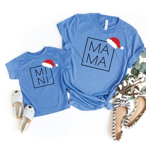 Mama-Mini Matching Christmas Shirt, Christmas Shirt, Cute Mini- Mama Shirt, Family Gift, Gift for Mom, Christmas  Family Matching Tee