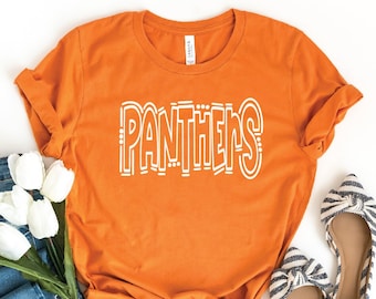Panther School Mascot Shirt, Favorite Team Shirt, School Team Shirt, Panther  Team Mascot Shirt, Panthers School Spirit Tee, Custom Mascot T