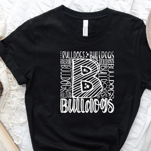 Bulldogs Mascot T, Bulldog Spirit Shirt, Bulldog School Mascot Shirt,  School Team T, Bulldogs Shirt, School Spirit T