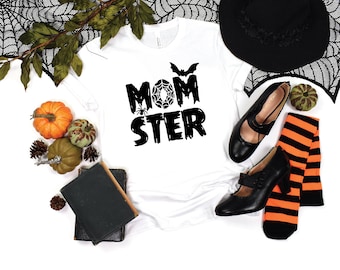 Momster Halloween T,  Shirt, Mom Halloween Shirt, Halloween Shirt For Mom, Funny Halloween Shirt, Halloween Shirt, Halloween Gift