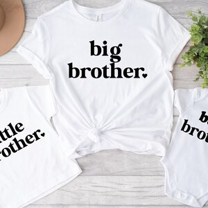 Big Brother Little Brother Shirts, Big Brother-Little Brother-Baby Brother outfit, Brother's Gift, Sibling Tee, Matching Sibling T
