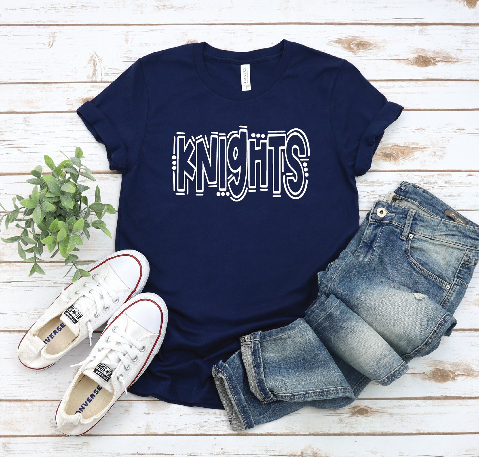 Knights School Mascot Shirt, Favorite Team Shirt, School Team Shirt, Knights Team Mascot Shirt, Knight School Spirit Tee, Custom Mascot Tee