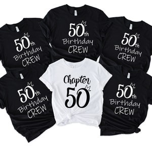 50th Birthday Shirt, Chapter 50 Birthday Shirt, 50th Birthday Crew ...