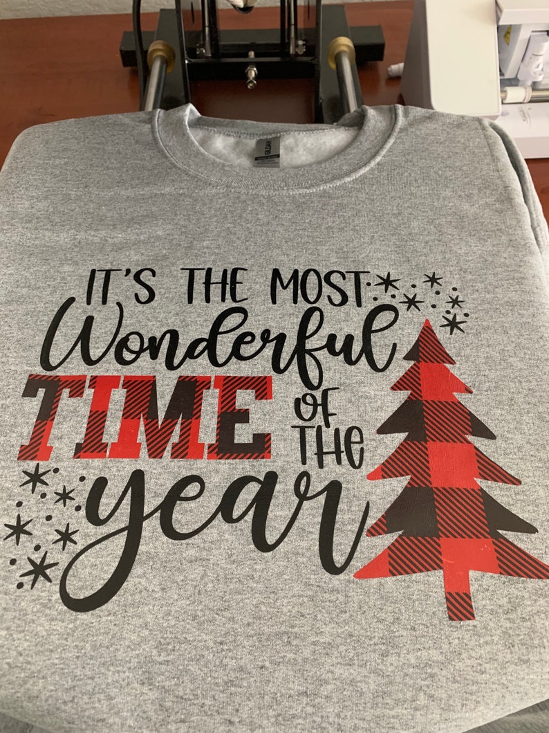 Christmas Sweatshirt, It's the Most Wonderful Time of the Year