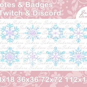 Snowflake | Bit | Badge | Christmas | Emote | Twitch | YouTube | Stream | Cute | Snowflake Bit | Snowflake Badge | Winter | Winter Is Coming