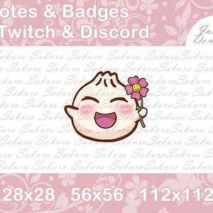 Cute Dumpling Emote | Dumpling Emotes | Dumpling | Twitch Emotes | Discord Emotes | YouTube Emotes | Streamer | Stream | Kawaii | Food