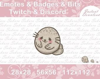 Twitch & Discord エモート かわいいアザラシ | 海