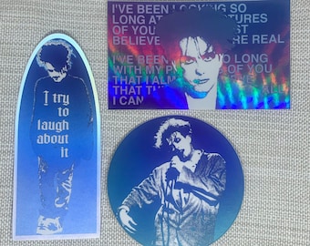 The Cure stickers | Robert Smith stickers | Goth stickers | 80&#39;s Vintage | Siouxsie and the Banshees | Joy Division