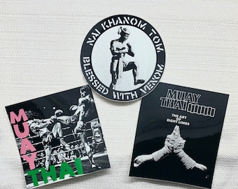 Muay Thai stickers | Kickboxing stickers | MMA stickers | martial arts stickers | UFC | One FC | Rodtang | Saenchai | Buakaw | Alex Pereira