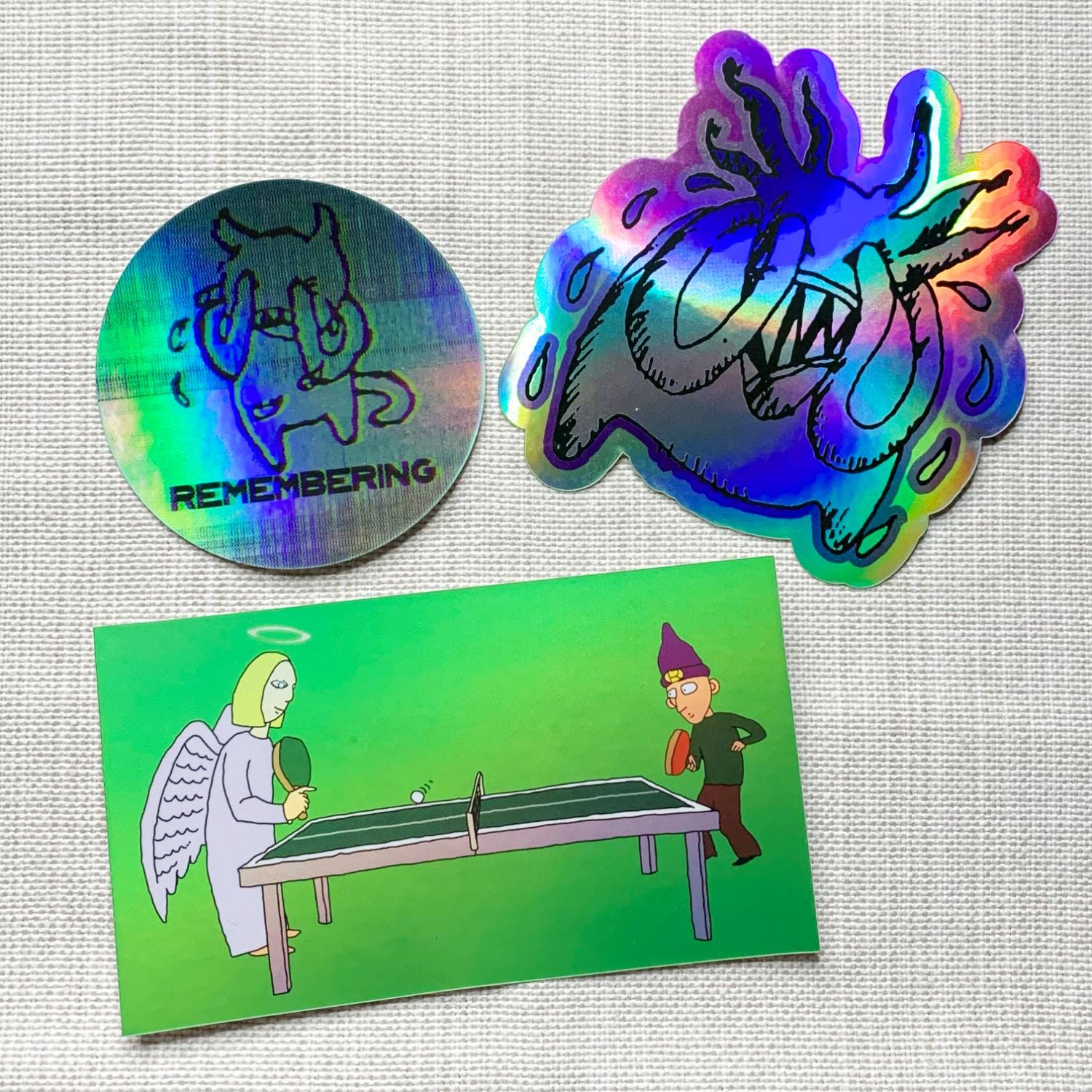 Radiohead stickers | The Bends | OK Computer | Kid A | Amnesiac | In Rainbows | Thom Yorke | Shoegaze | Indie | 90s | 2000s Nostalgia |