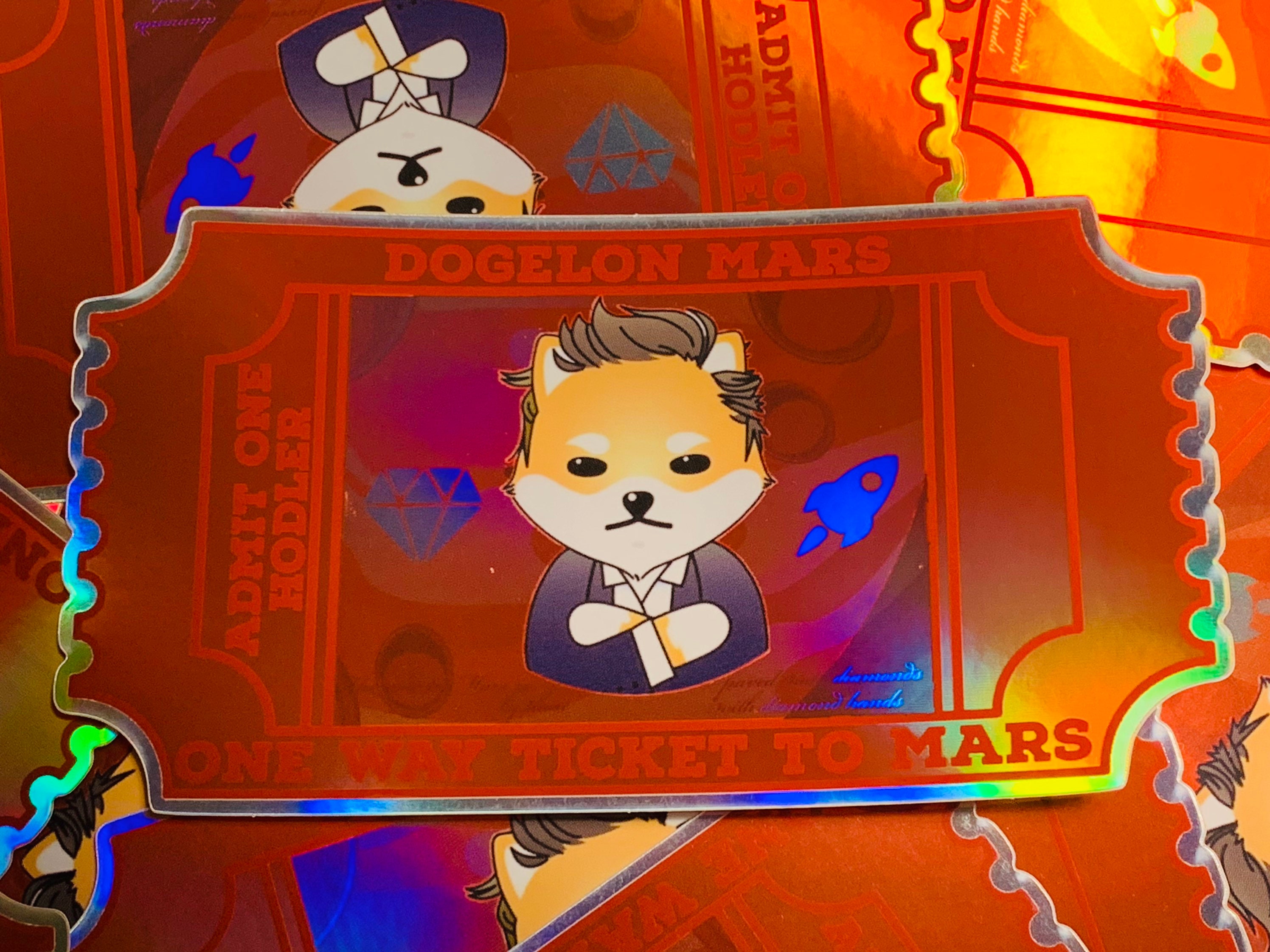 Dogelon Mars Stickers | Crypto Stickers | Doge Coin Stickers | Shiba Inu  Stickers | Meme Coin | Bitcoin | Ethereum - Etsy