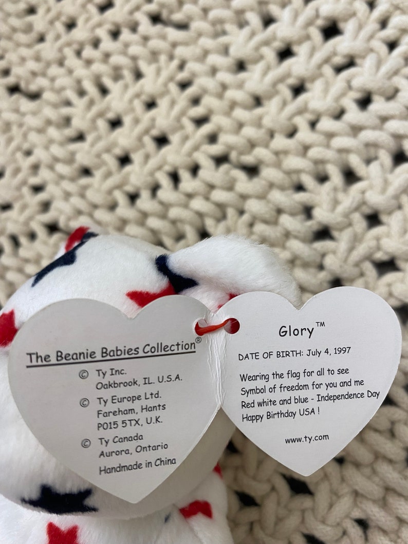 Rare Glory Beanie Baby With Errors on Tags - Etsy